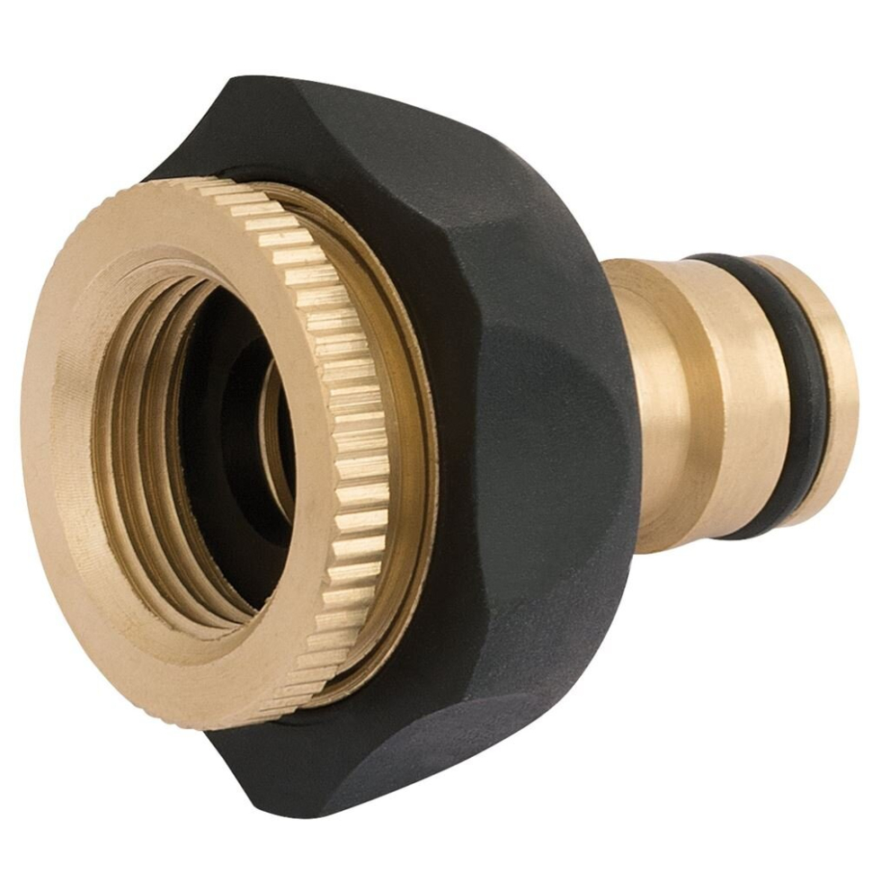 Draper Brass And Rubber Tap Connector, 1/2 - 3/4""