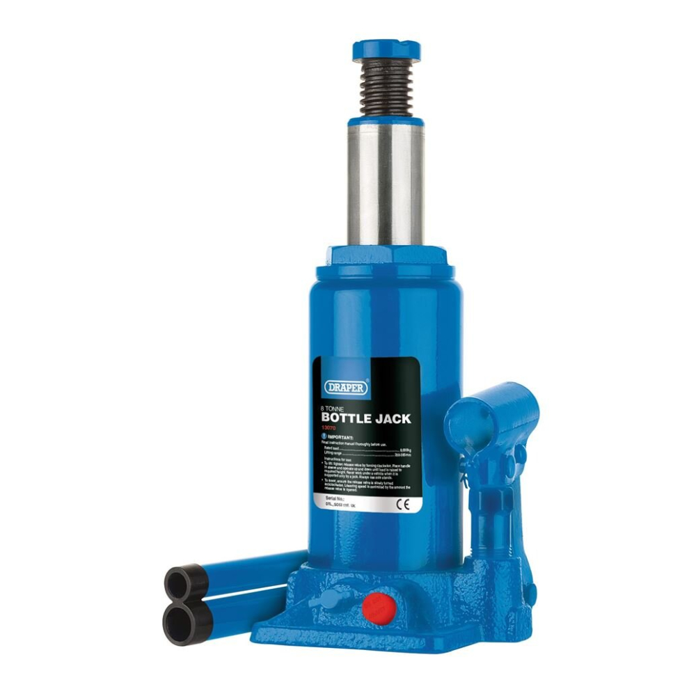 New Draper Hydraulic Bottle Jack, Tonne Bj8-B Size 8