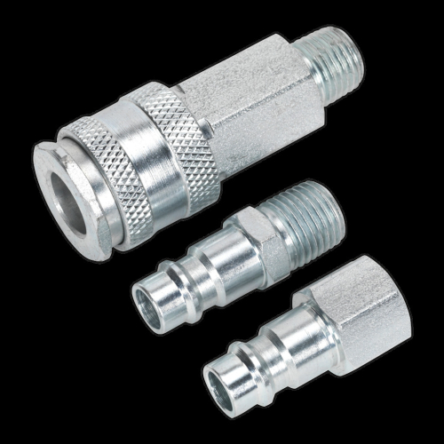 Sealey Air Tool Coupling Kit 1/4"BSP High Flow