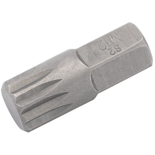 Draper M12 x 30mm Spline 10mm Insert Bit for Mechanic's Bit Sets