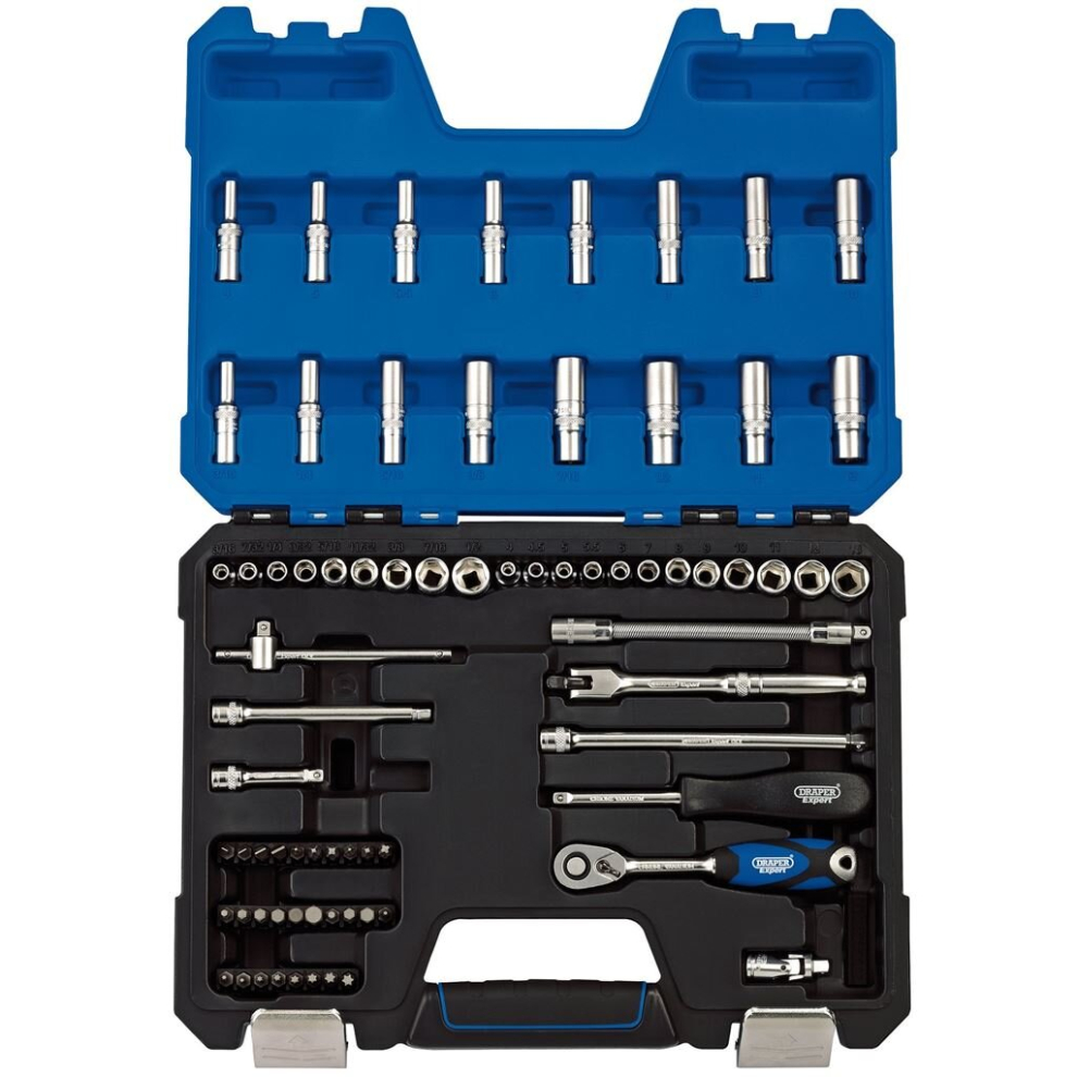 MM/AF Combined Socket Set, 1/4"" Sq. Dr. (75 Piece)