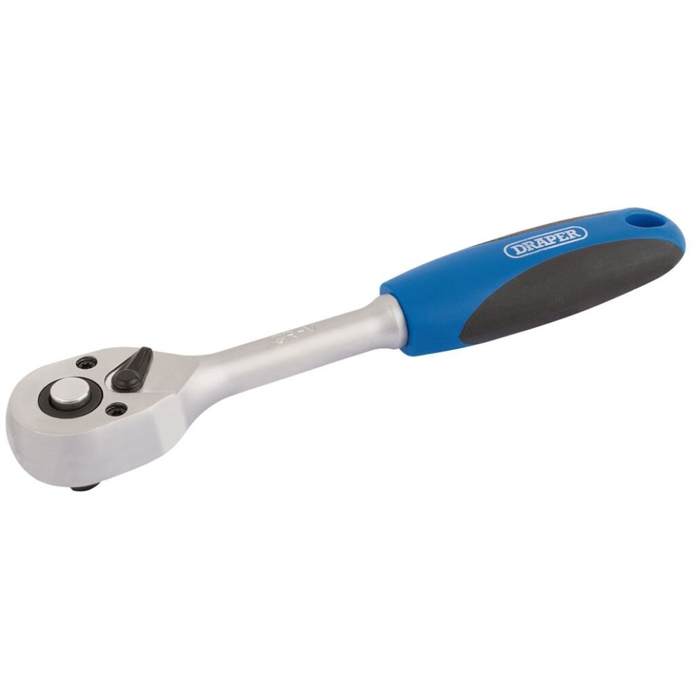 72 Tooth Reversible Soft Grip Ratchets, 1/4"" Sq. Dr.
