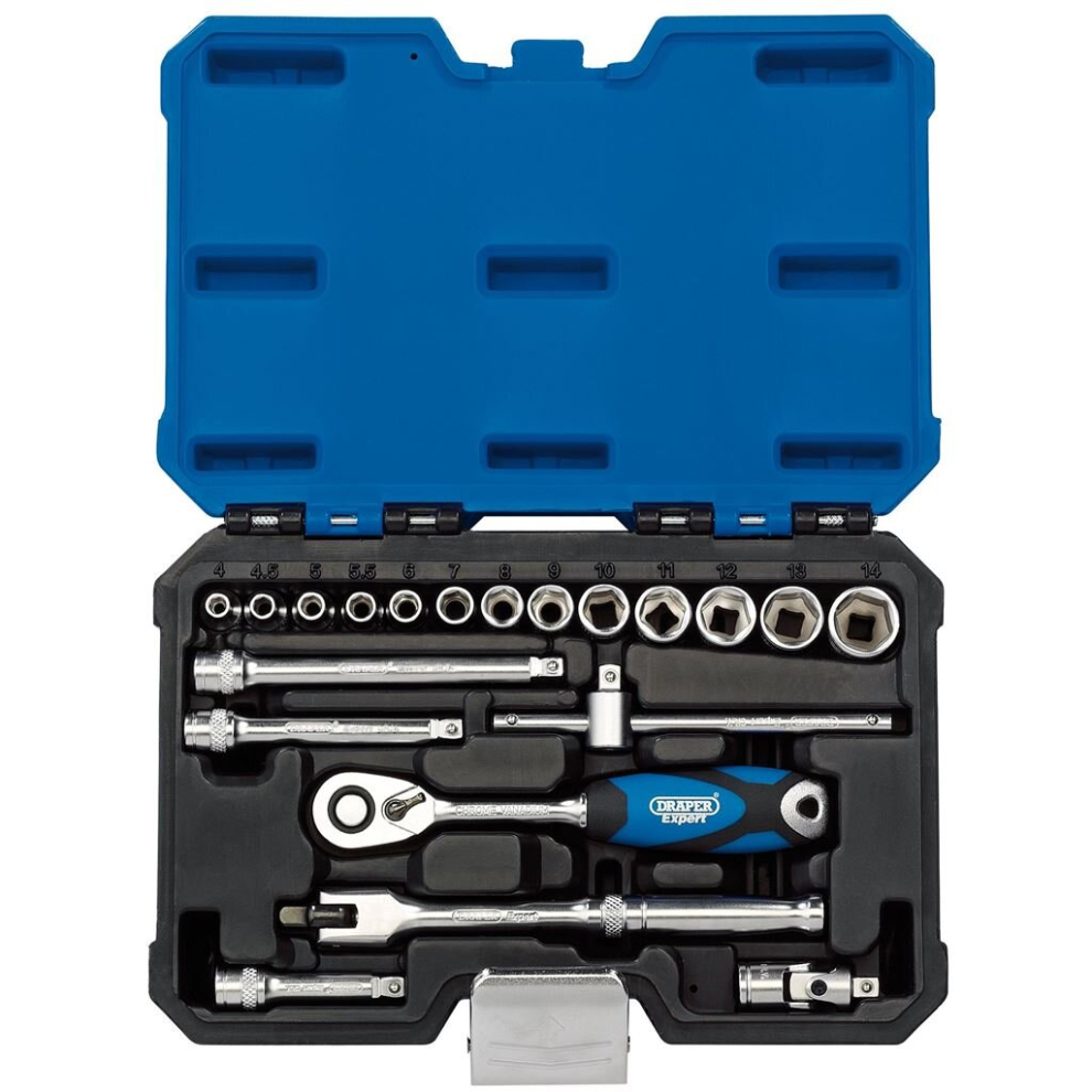 Metric Socket Set, 1/4"" Sq. Dr. (20 Piece)