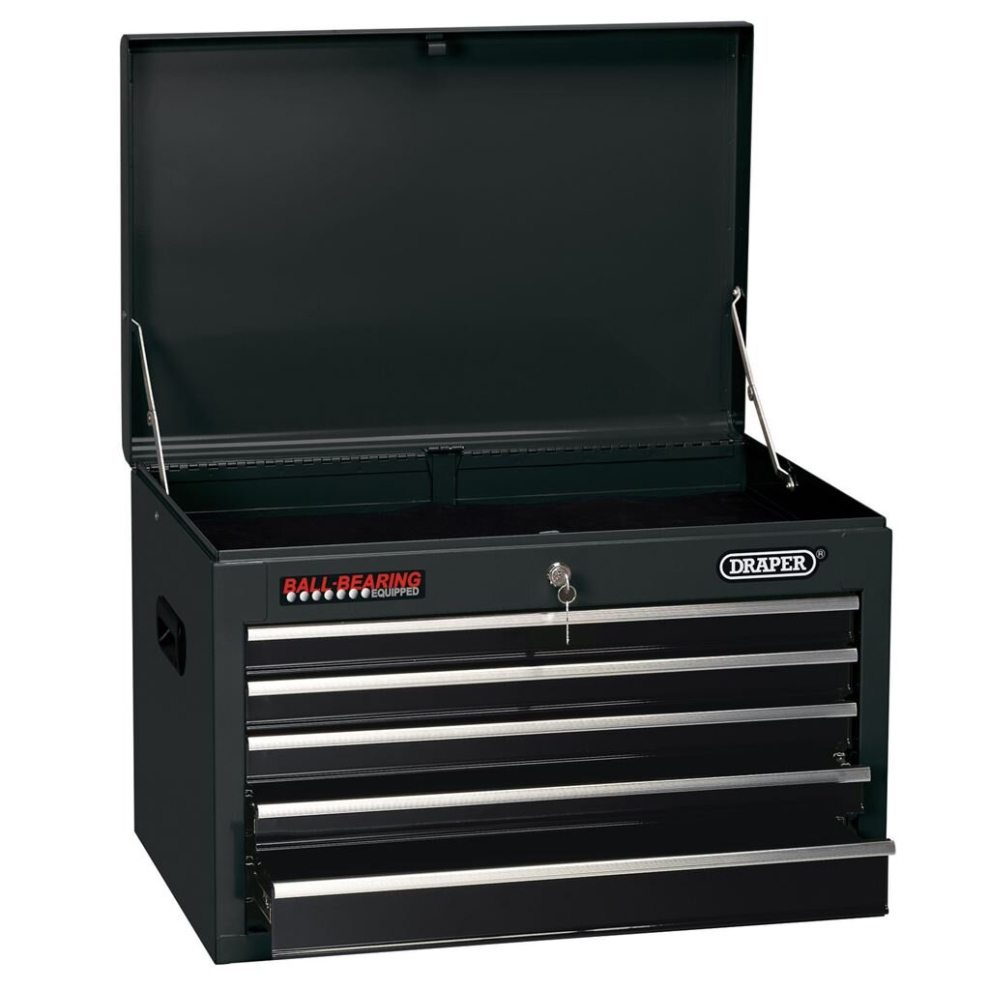 Tool Chest, 5 Drawer, 26"", Black