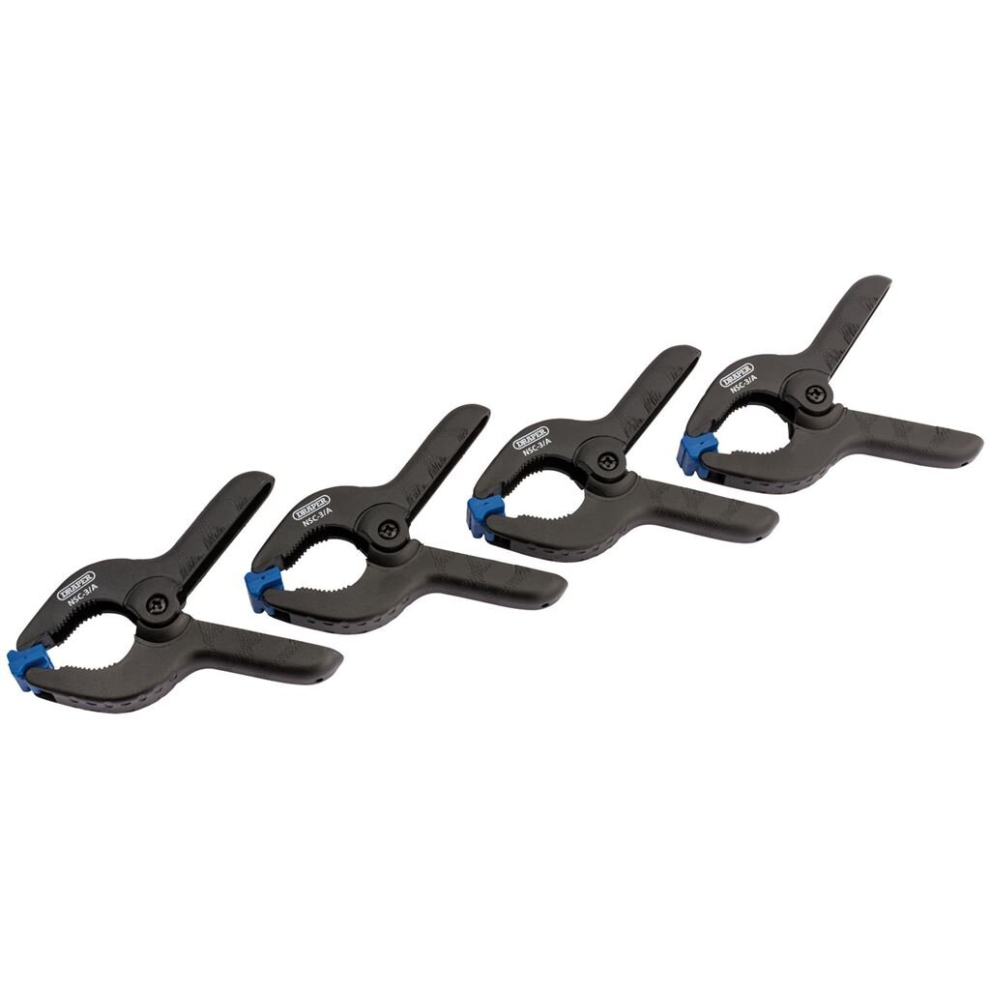 Draper Spring Clamp Set, 40Mm Capacity (4 Piece)