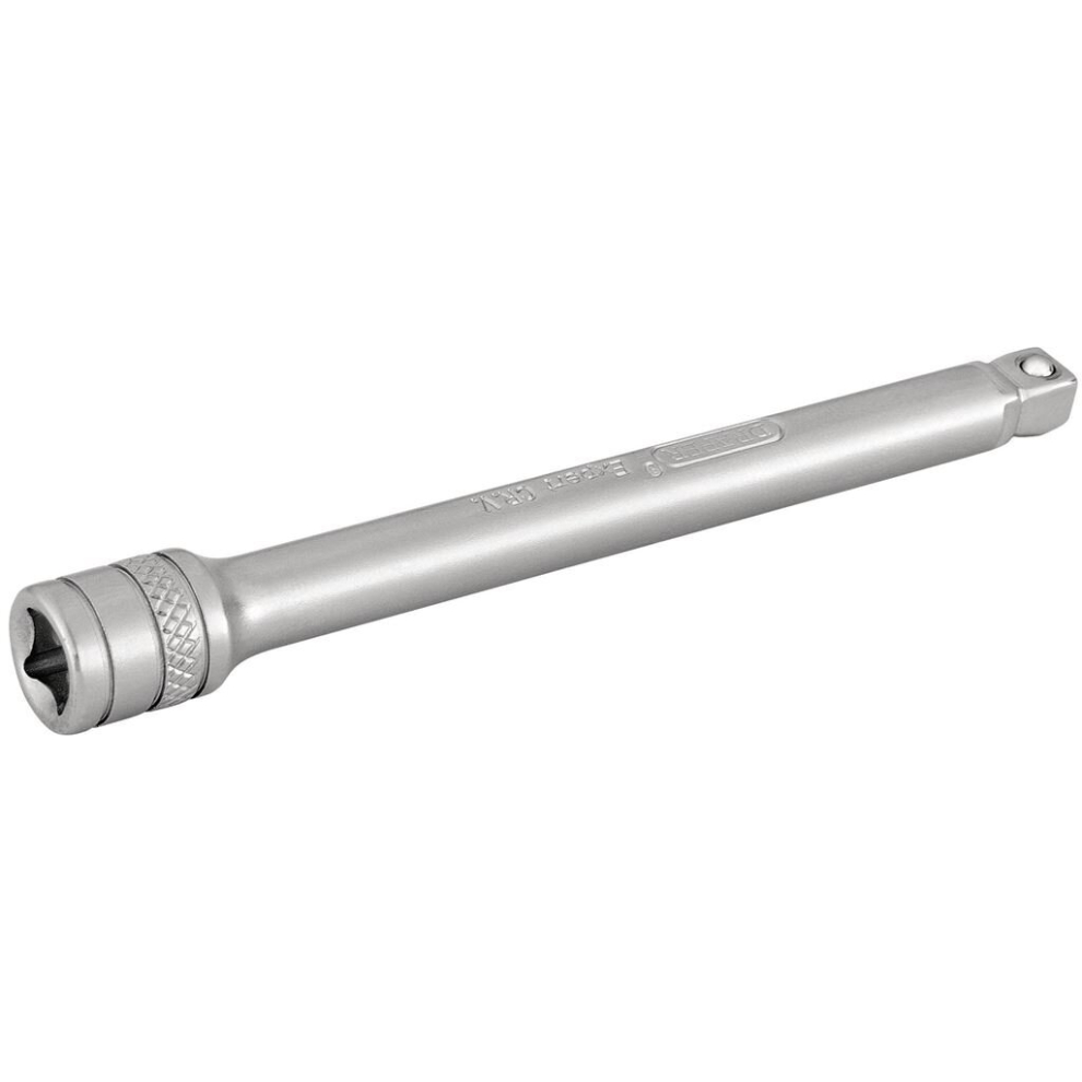 Draper Expert Wobble Extension Bar, 1/4"" Sq. Dr., 100Mm, Micro Satin Chrome