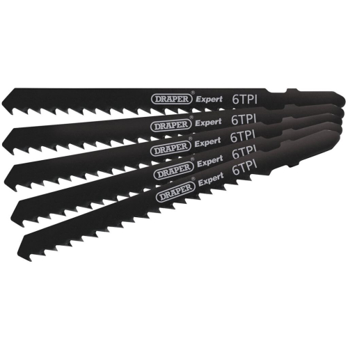 Draper DT144D Jigsaw Blade Set, 100mm (5 Piece)