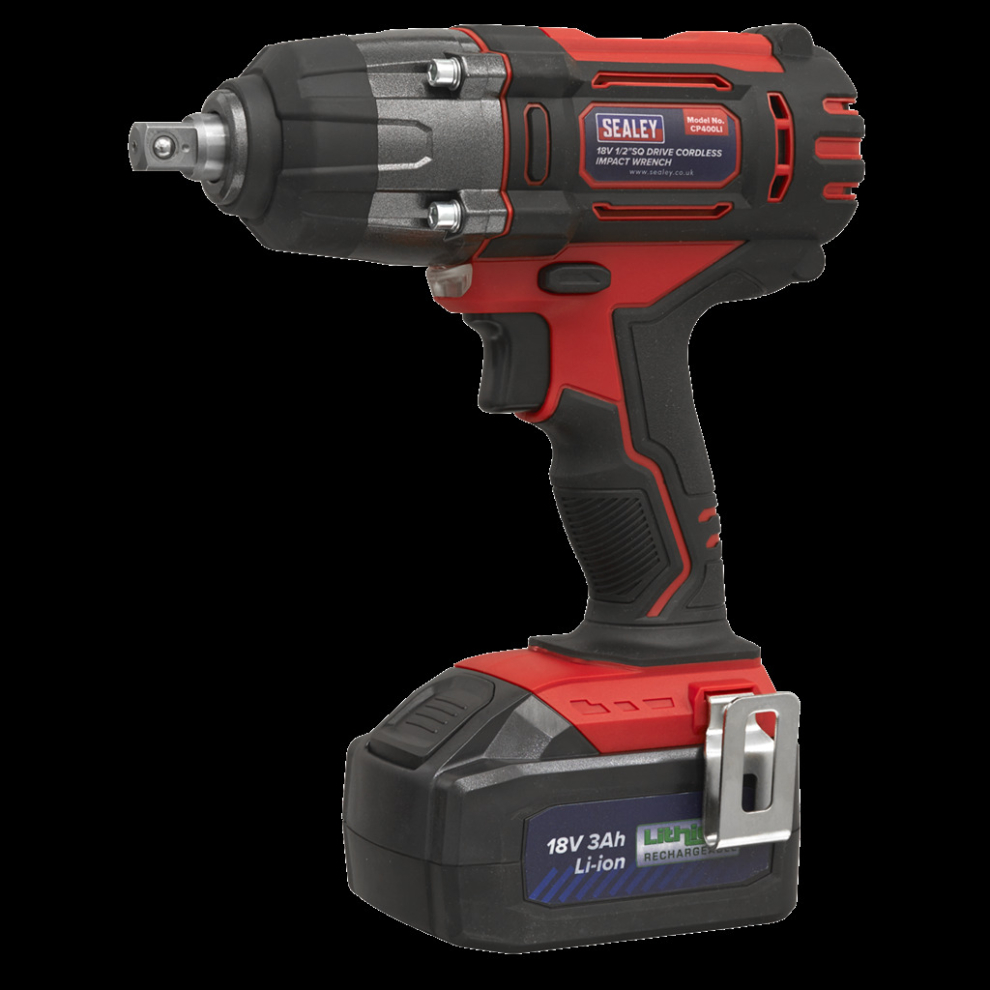 Sealey Red 18V 1/2" Sq Drive Cordless Impact Wrench - Image 18