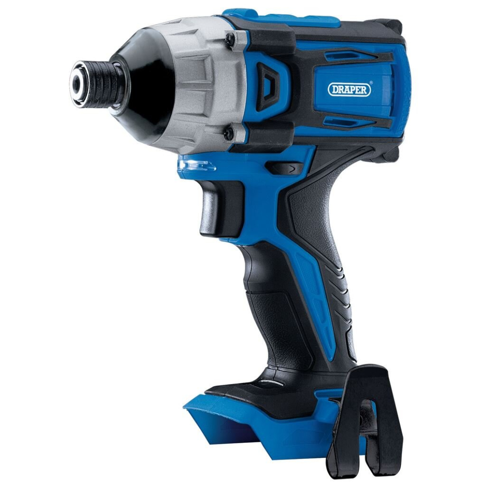 Draper 55375 D20 20V Brushless Impact Driver 1/4"" Hex 180Nm (Sold Bare) - Image 6