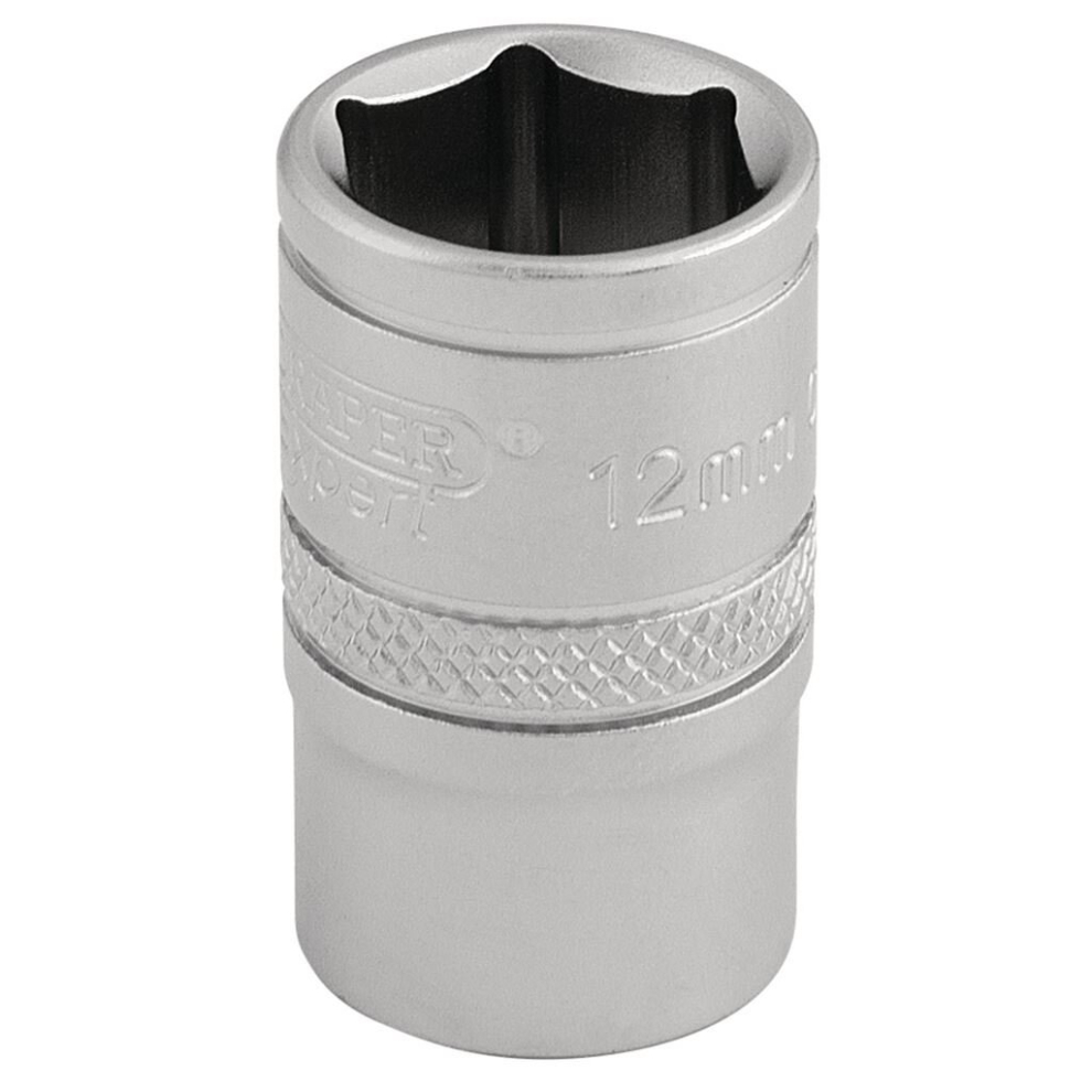 Draper 6 Point Metric Socket, 3/8"" Sq. Dr., 12Mm
