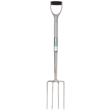 Extra Long Stainless Steel Garden Fork with Soft Grip