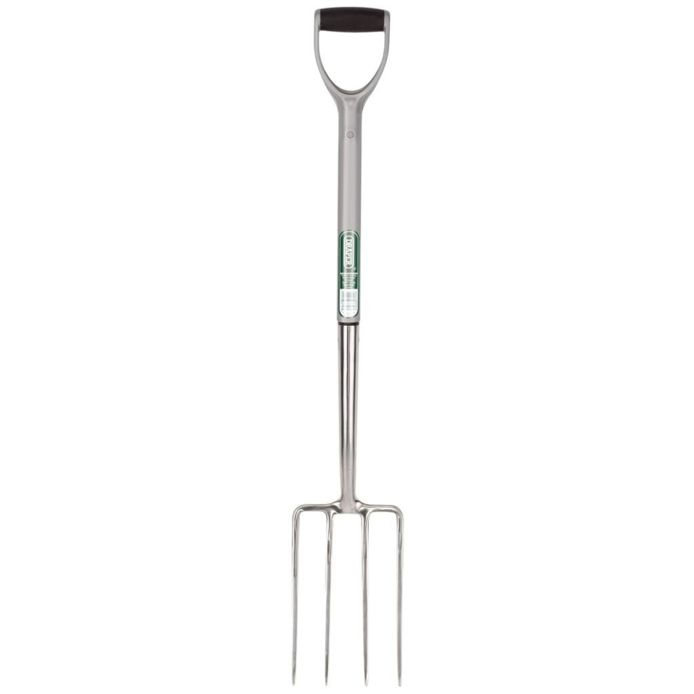 Draper Extra Long Stainless Steel Garden Fork With Soft Grip