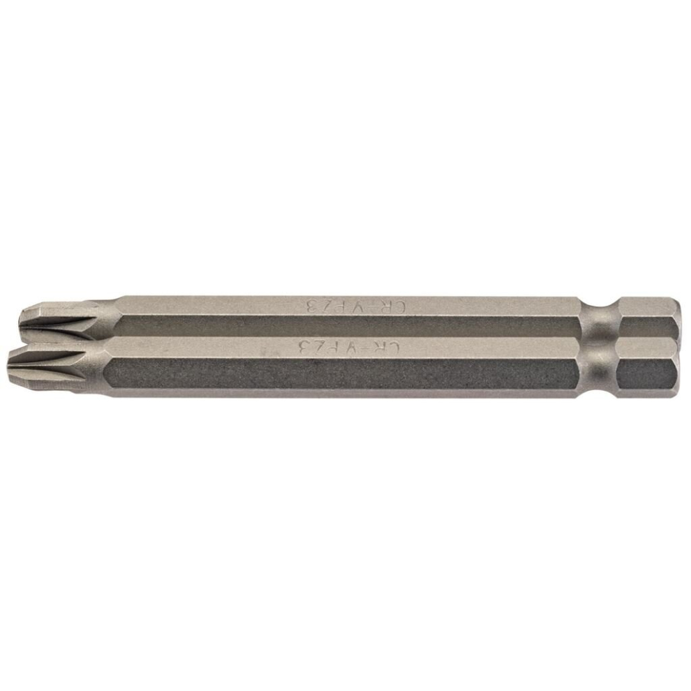 Draper Pz Type Insert Bit, 1/4"" Hex, 75Mm Long, No.3 (Pack Of 2)