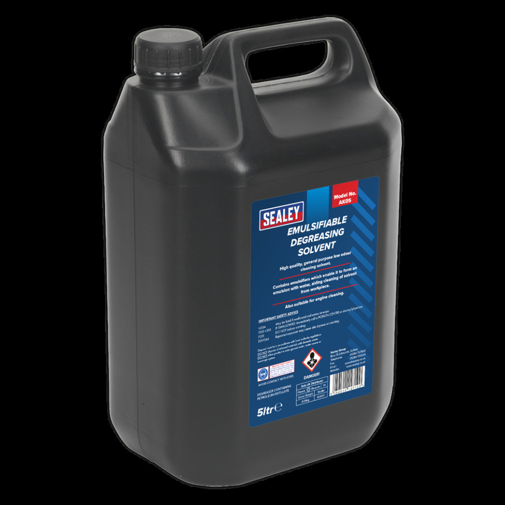 Sealey Degreasing Solvent Emulsifiable 5L