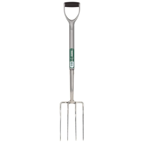 Draper Stainless Steel Garden Fork with Soft Grip Handle