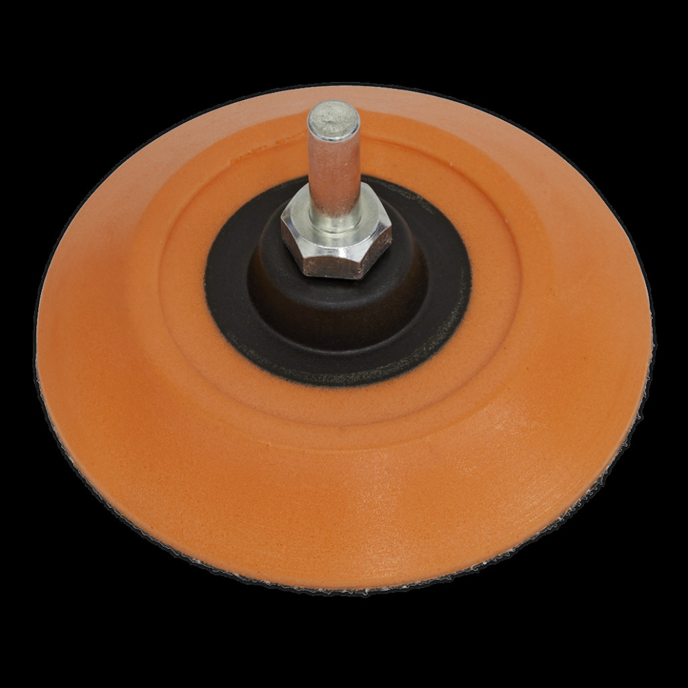 Sealey Hook-And-Loop Backing Pad Ø75mm 6Mm Shaft