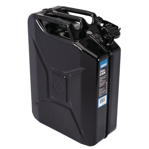 Draper Steel Fuel Can, 20L, Black
