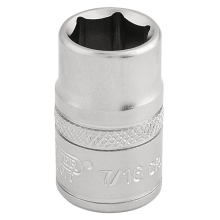 6 Point Imperial Socket, 3/8"" Sq. Dr., 7/16""