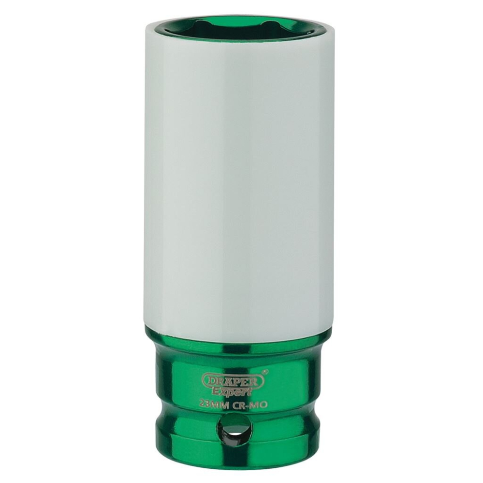 Draper HI-TORQ® Wheel Nut Socket for Alloy Wheels, 1/2"" Sq. Dr.  (23mm)
