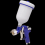 Sealey Gravity Feed Spray Gun 1.3mm Set-Up 1