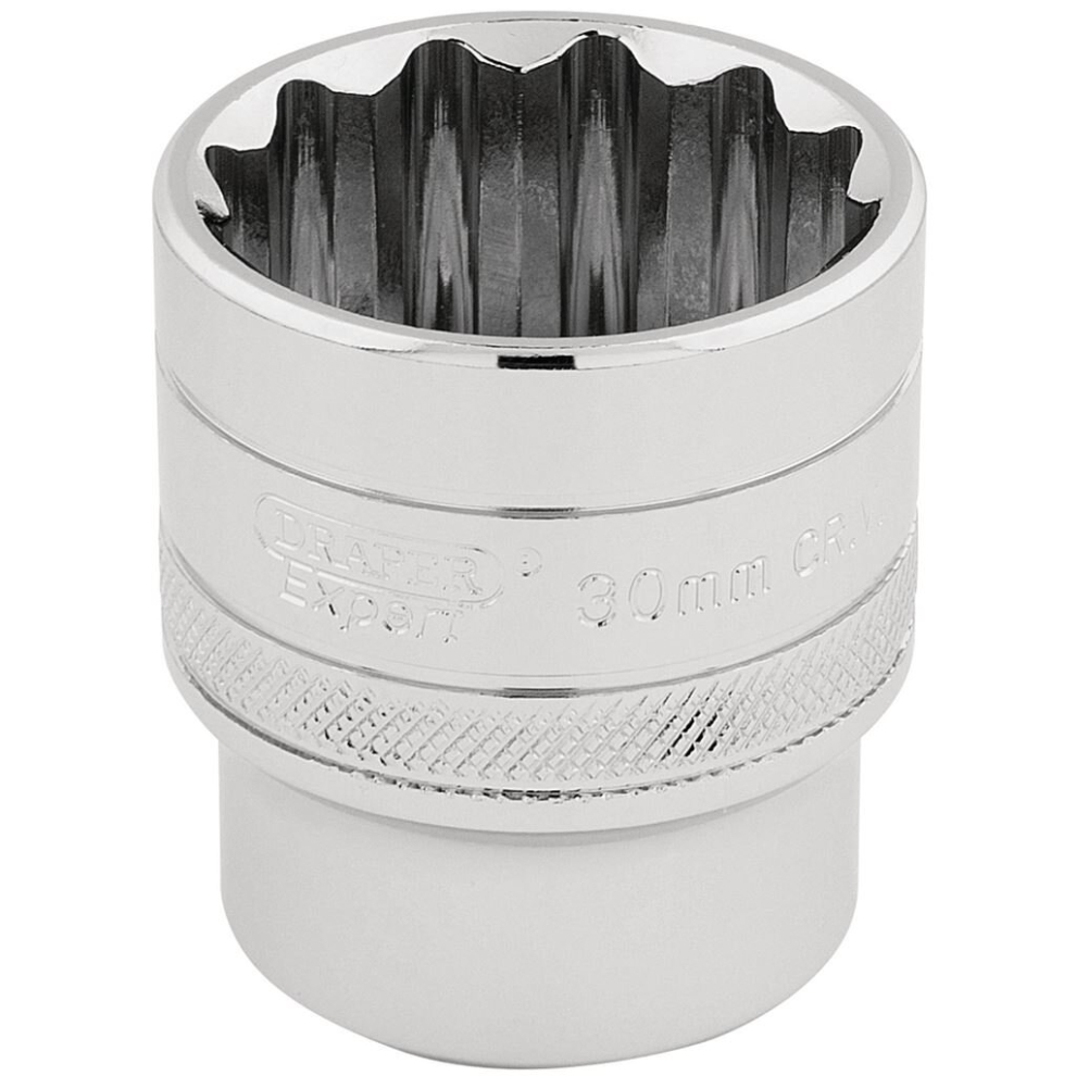 Draper HI-TORQ® 12 Point Socket, 1/2"" Sq. Dr., 30mm
