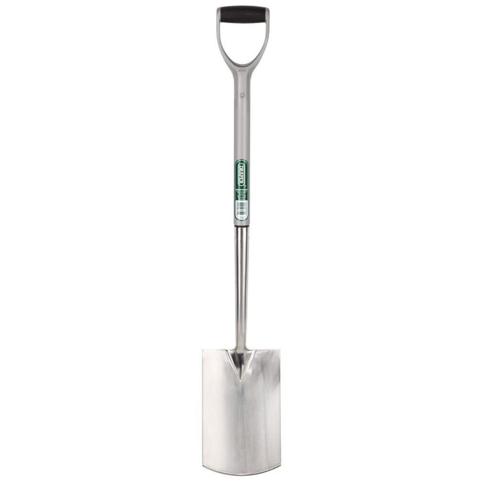 Draper Extra Long Stainless Steel Garden Spade With Soft Grip