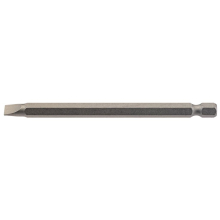 Plain Slot Insert Bit, 6mm, 1/4"" Hex, 100mm Long (Pack of 1)