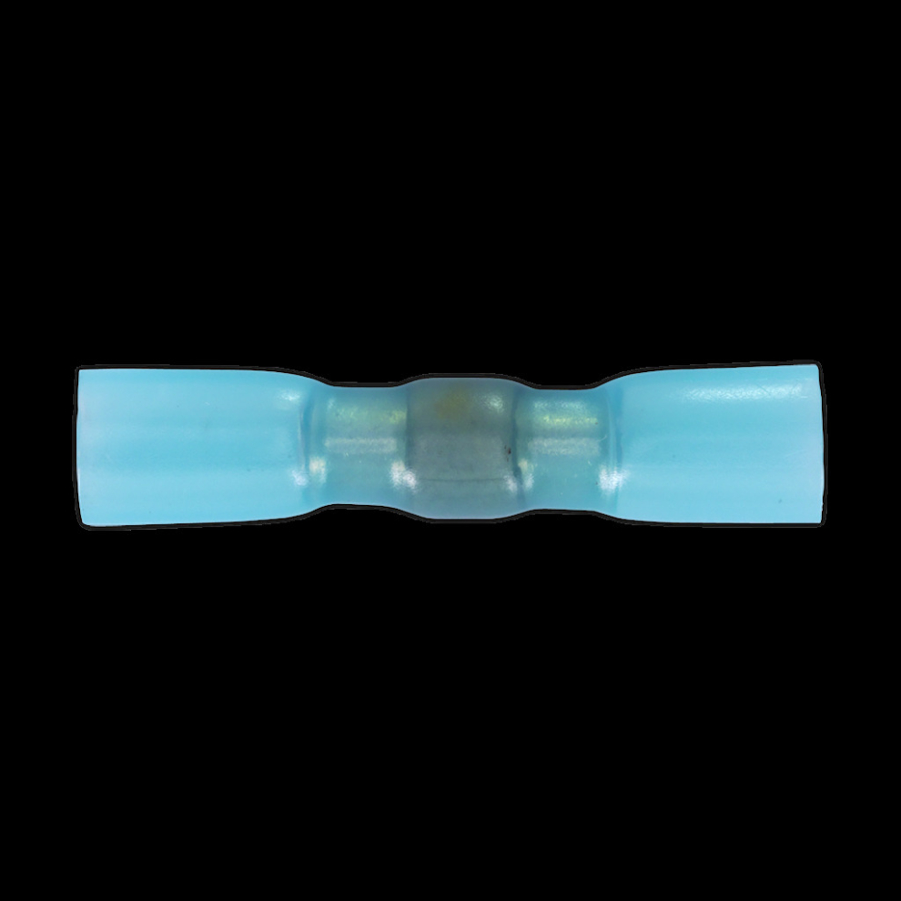 Sealey Heat Shrink Butt Connector With Crimp & Solder Blue Pack Of 25