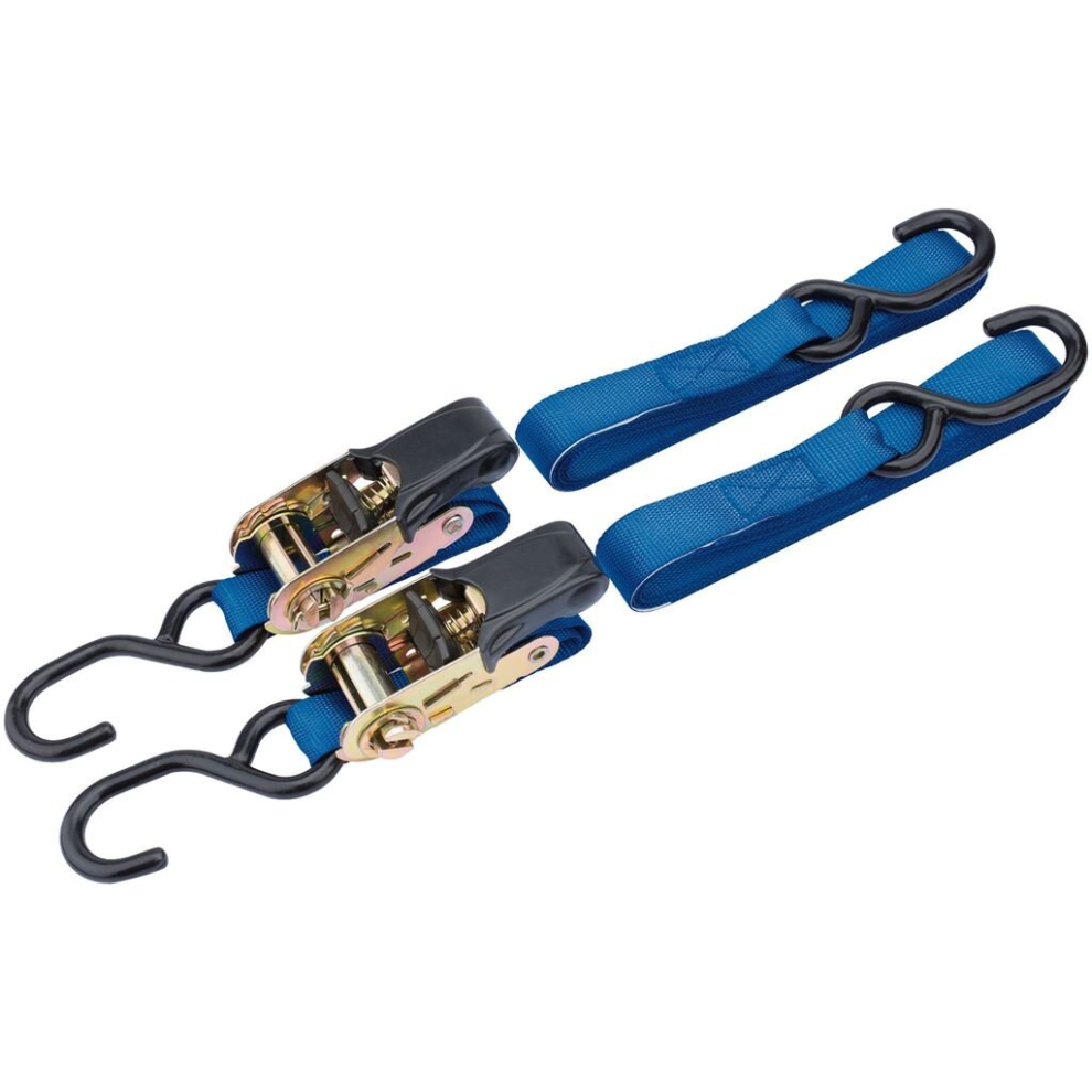 Ratcheting Tie Down Straps, 3.5M X 25Mm, 250Kg (2 Piece) 5010559609642
