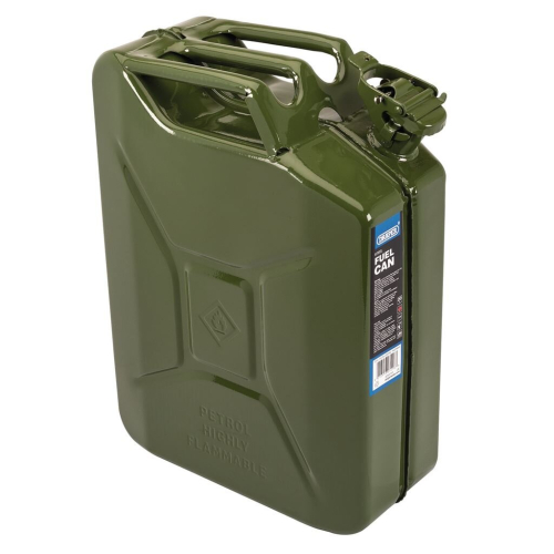 Draper Steel Fuel Can, 20L, Green
