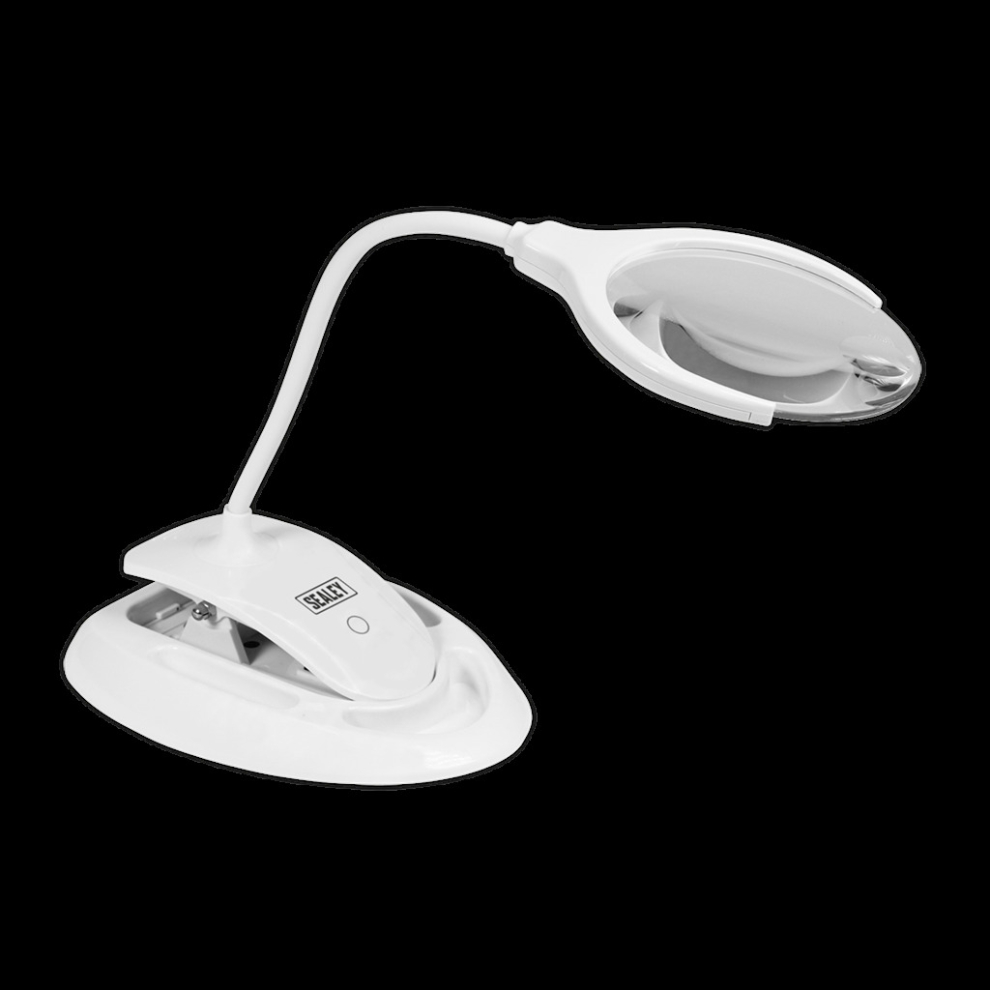 New Sealey Rechargeable Dual Mounting Magnifying Worklight Smd Led Dimmable Wl63/8D Size 6