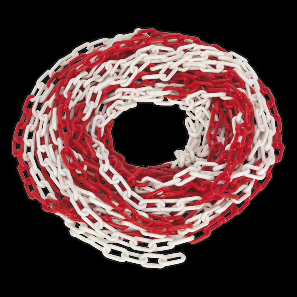 Sealey Red/White Safety Chain X 6Mm 25M