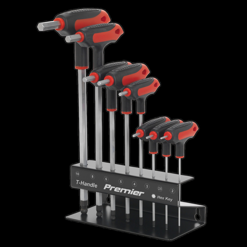 Ball-End Hex Key Set 8pc T-Handle Metric