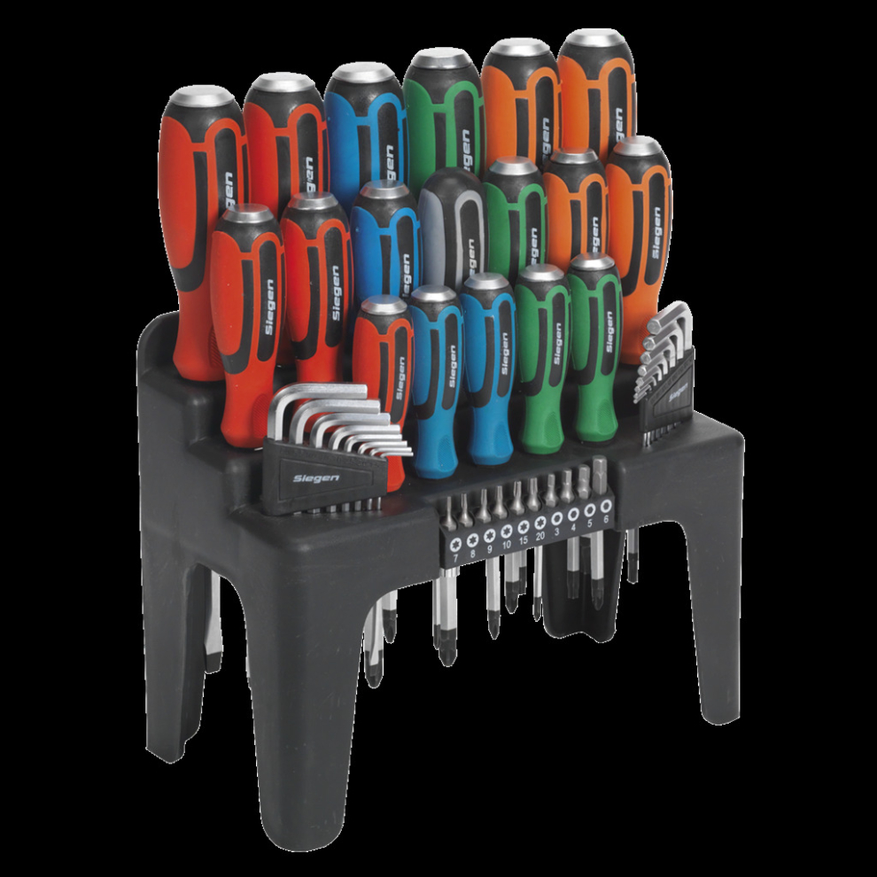 Hammer-Thru Screwdriver, Hex Key & Bit Set 44Pc 5054511070484