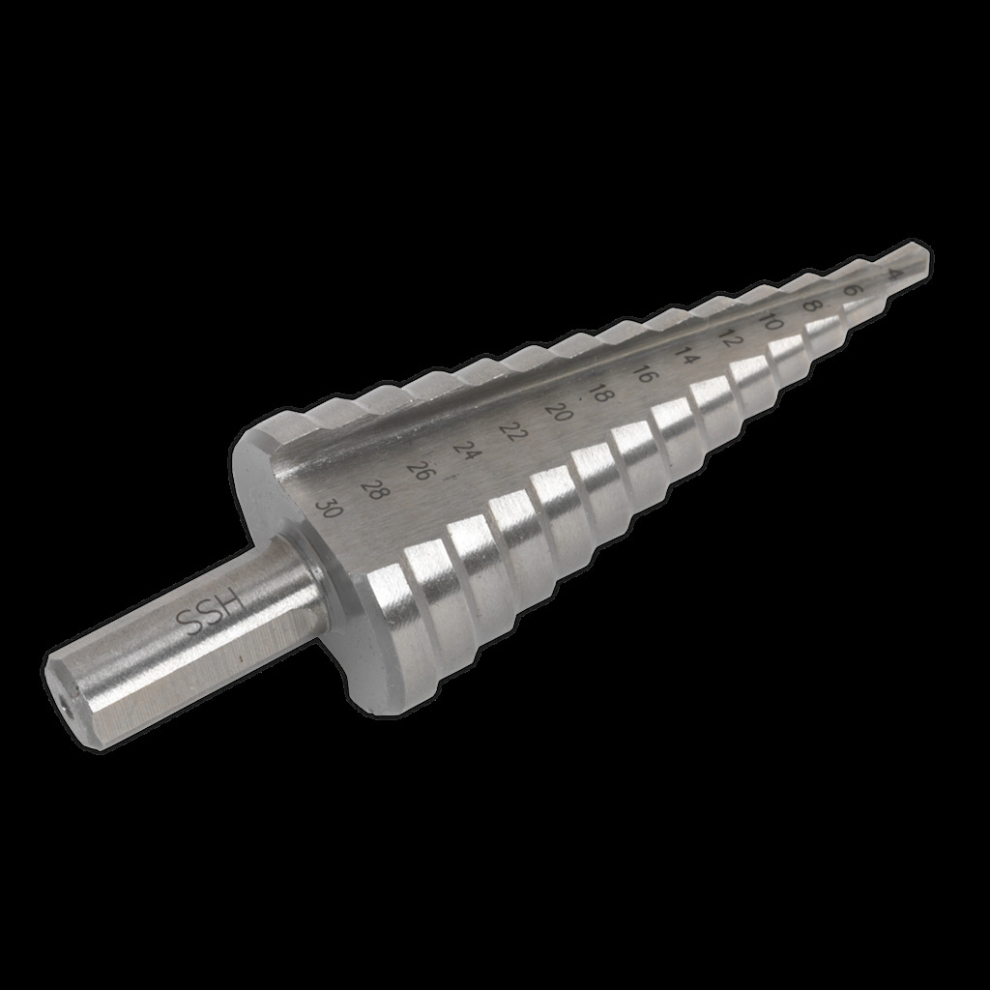 Sealey Hss 4341 Step Drill Bit 4-30Mm Double Flute