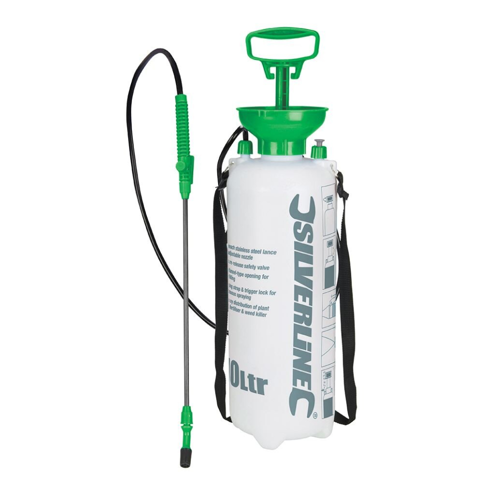 Silverline Pressure Sprayer 10Ltr - 10Ltr