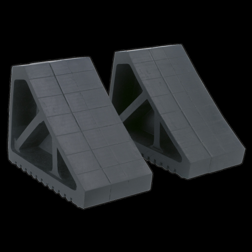 Sealey Rubber Wheel Chocks - Pair