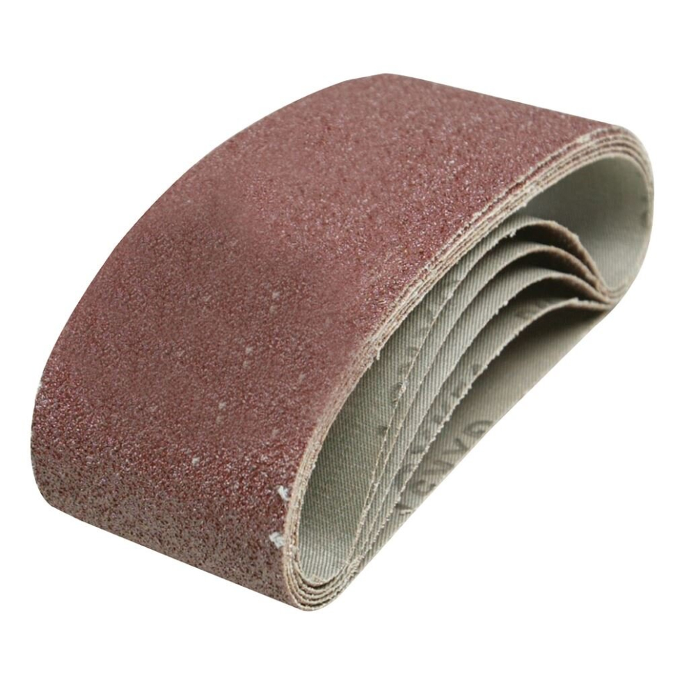 Silverline Sanding Belts 75 x 457mm 5pk - 40 Grit