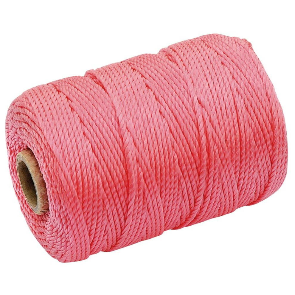 BL100HV Polypropylene Brick Line - Pink, 100m