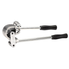 O/D Micro Tube Bender MTB-8/10/12mm, Anodized Aluminium Guide with 0,30,60,90,120,150,180 markings,Die-Cast Aluminium Rollers, Steel PVC-Grip Handles
