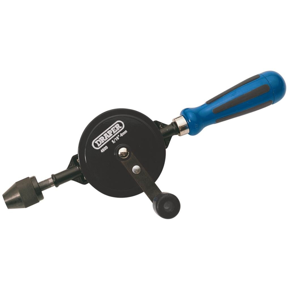 Chuck Double Pinion Hand Drill, 8mm/5/16