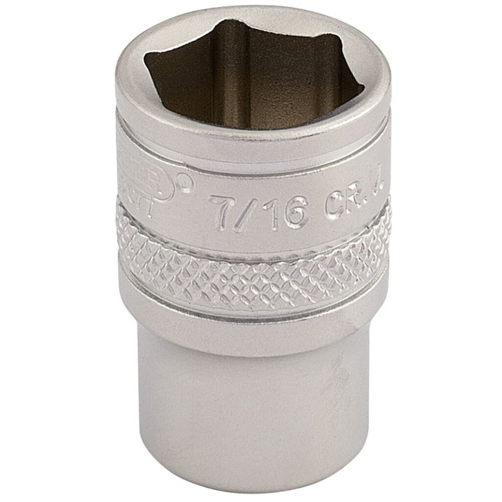 Draper Imperial Socket, 1/4"" Sq. Dr., 7/16""