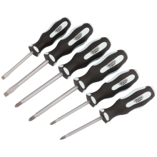 Pound Thru' Soft Grip Screwdriver Set (6 Piece)