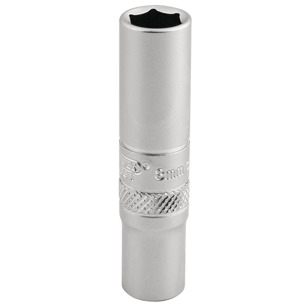 6 Point Deep Socket, 1/4"" Sq. Dr., 8mm