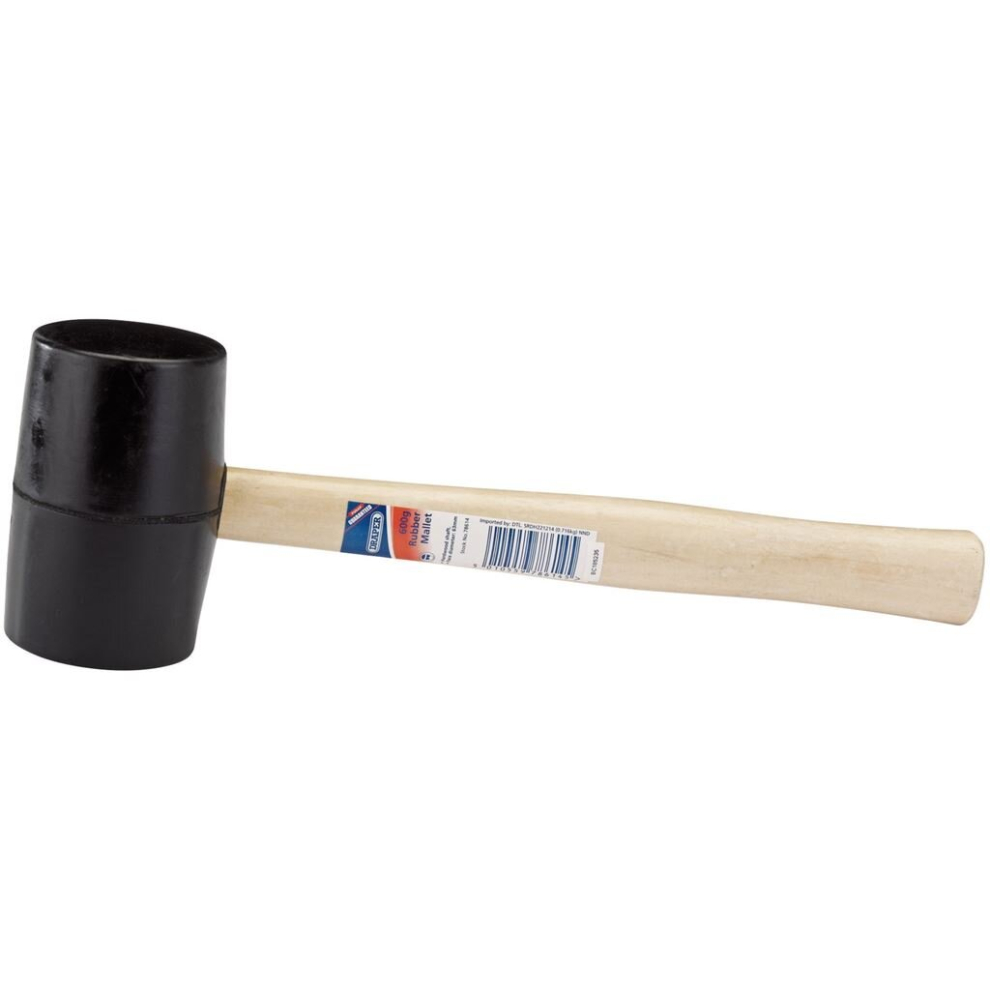 Hardwood Shaft Rubber Mallet, 620g/24oz-image-OPC-P5WPPHR-NEW