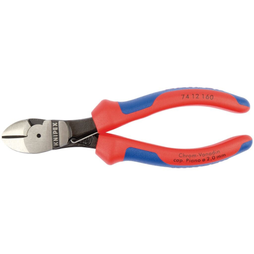 Draper Knipex 74 12 160 High Leverage Diagonal Side Cutters with Return Spring, 160mm