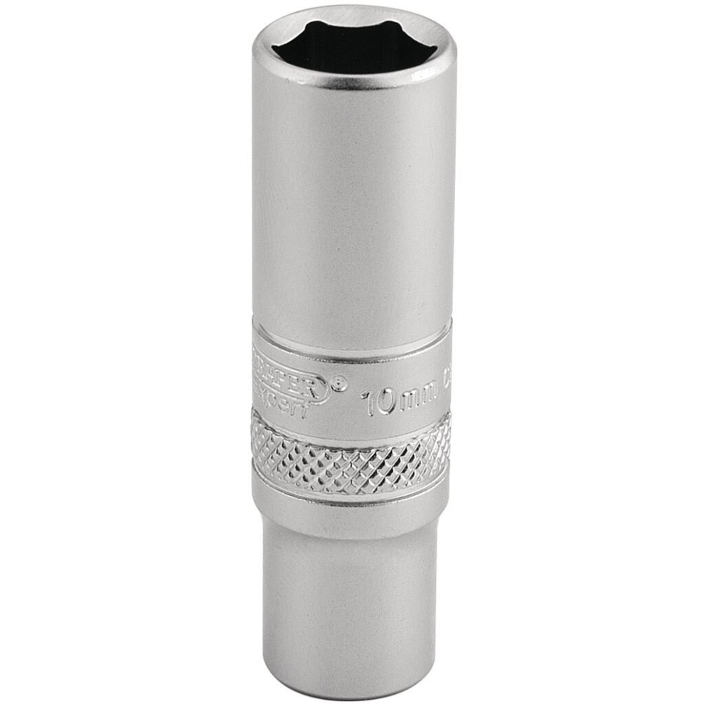 Draper 6 Point Deep Socket, 1/4"" Sq. Dr., 10Mm