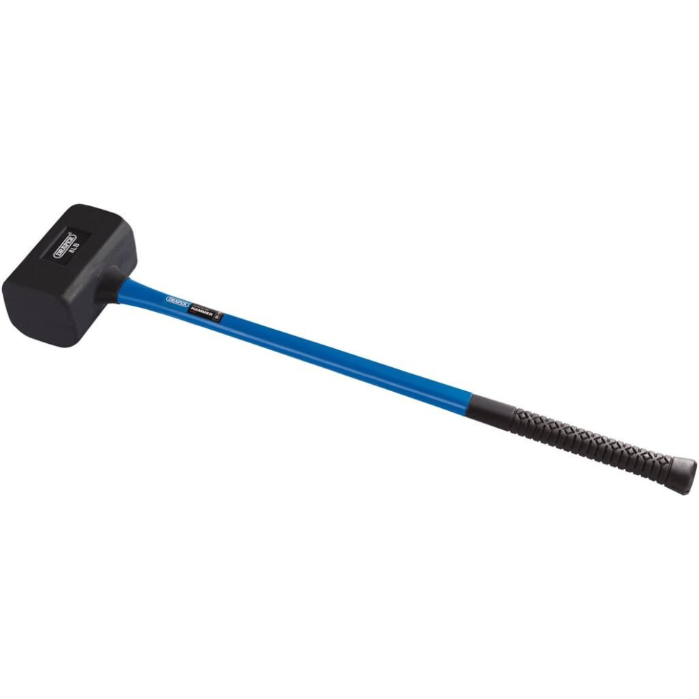 Rubber Dead Blow Hammer with Fibreglass Shaft, 3.6kg/128oz