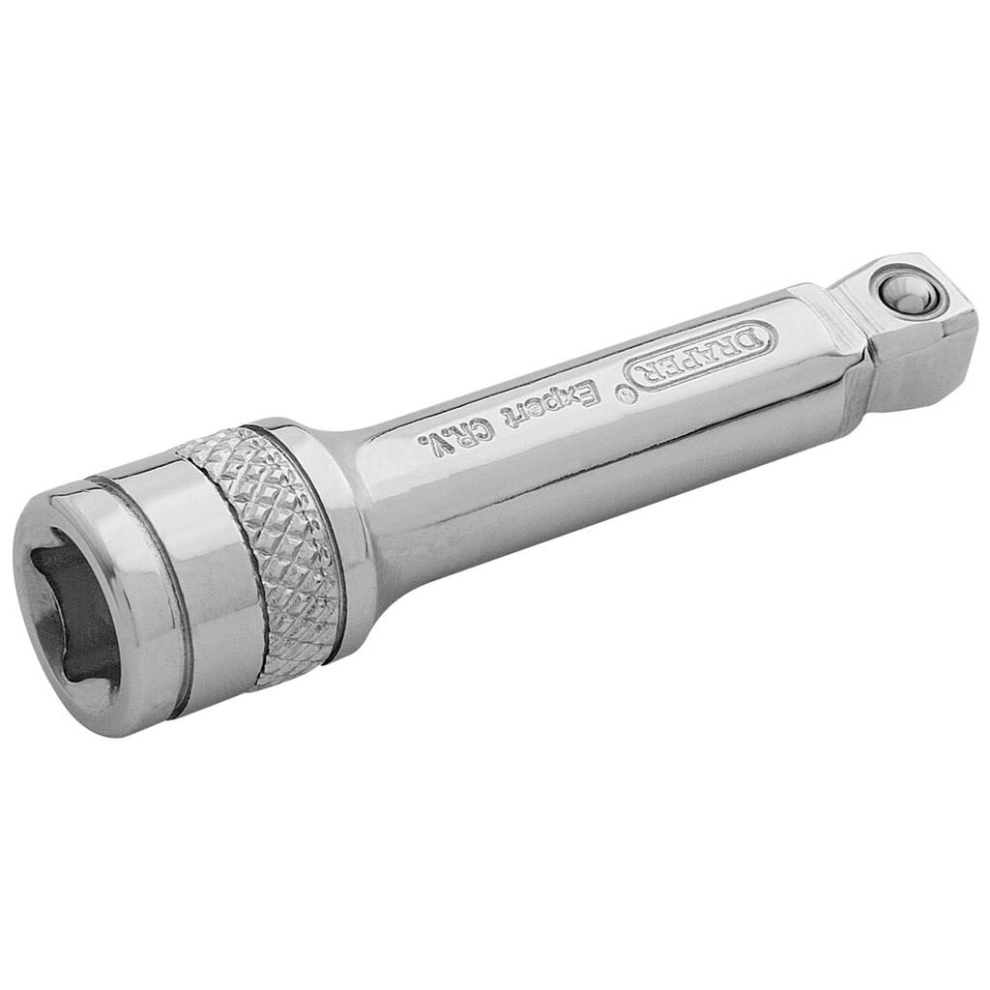 Draper Expert Wobble Extension Bar, 1/4"" Sq. Dr., 50Mm, Polished Chrome