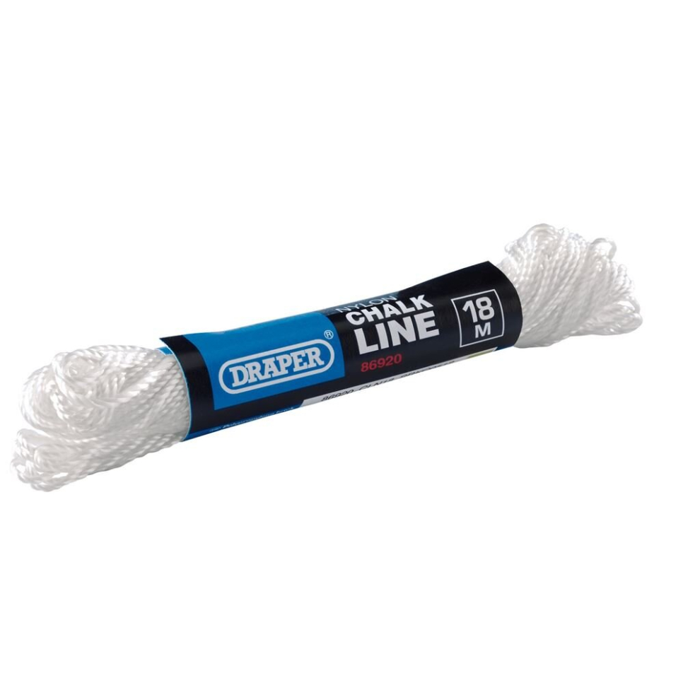Draper Nylon Chalk Line, 18M, White